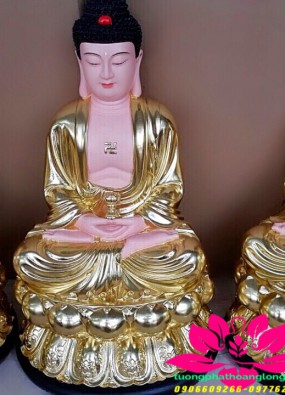 Tôn Tượng Tam Thế Phật ngồi cao 45cm HL41