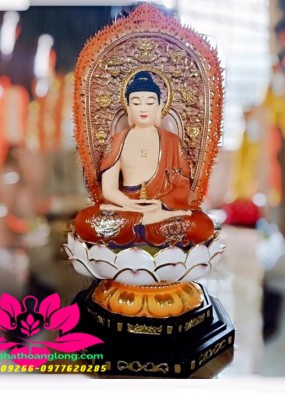 tôn tượng Tam Tôn Phật cao 70cm lên thân quang 86cm HL76