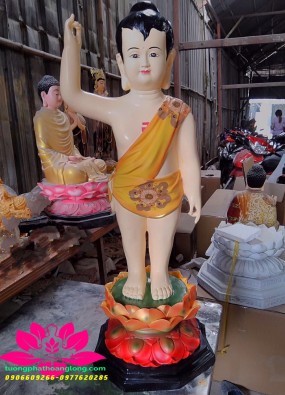Tôn Tượng Phật Đản Sanh cao 80cm vẽ HL826