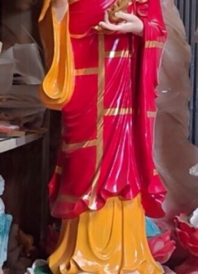 tôn tượng địa tạng vương bồ tát  cao 1.6m màu HL163