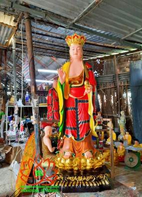 tôn tượng địa tạng vương bồ tát đứng cao 1.4m mẫu HL144