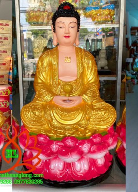 tôn Tượng Tam Thế Phật  ngồi kích thước cao 48cm HL52
