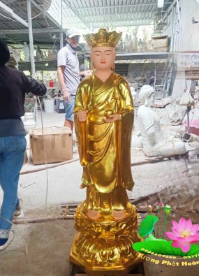 tôn tượng địa tạng vương bồ tát đứng kích thước cao 1,4 m HL149