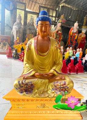 tôn tượng Phật Bổn Sư Thích Ca cao 1.2m HL1222