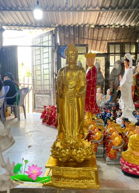 Tôn tượng Phật A Di Đà đứng cao 1.1m HL117
