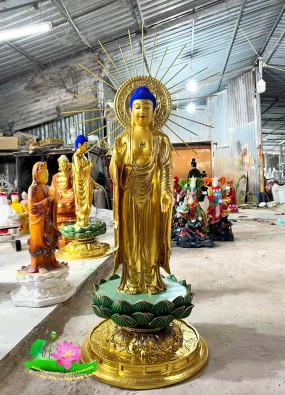 Tôn tượng Phật A Di Đà đứng cao 1m HL107