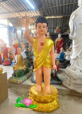 Tôn tượng Phật Đản Sanh cao 1.2m HL121