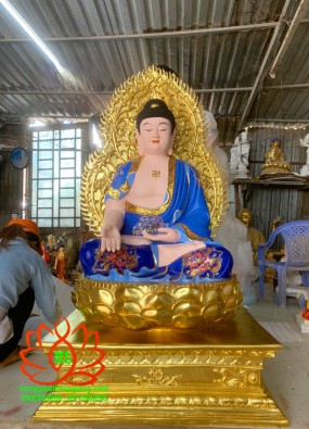Tôn tượng Phật A Di Đà ngồi cao tổng thể 1.5m HL154