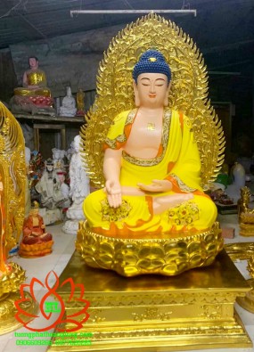 Tôn tượng Phật A Di Đà ngồi cao tổng thể 1.5m HL153