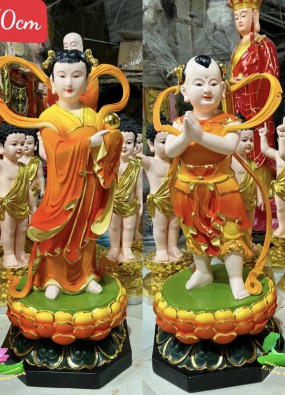 Tôn tượng Tiên Đồng Ngọc Nữ cao 70cm HL73