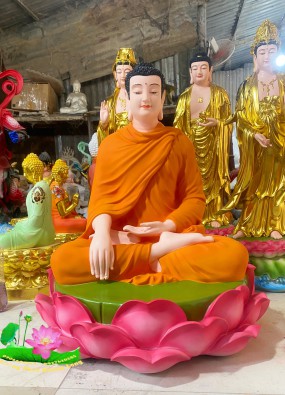 Tôn tượng Phật Bổn Sư Thích Ca ấn địa xúc cao 60cm HL67
