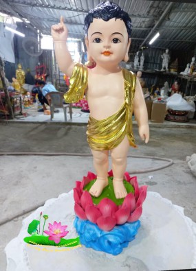 Tôn tượng Phật Đản Sanh cao 80cm HL84